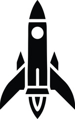Rocket Launch Icon Vector Illustration