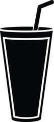 Smoothie Glass Icon Vector Illustration