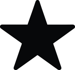 Star Favorite Silhouette Icon Vector Illustration