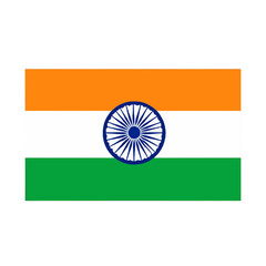 Vibrant Indian National Flag with Ashoka Chakra for Cultural Designs