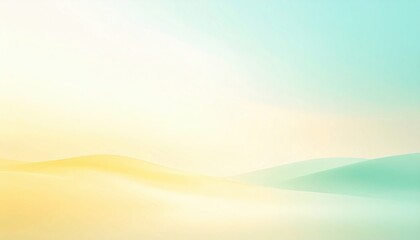 Fototapeta premium Serene sunrise over rolling hills nature landscape tranquil environment soft color palette peaceful viewpoint