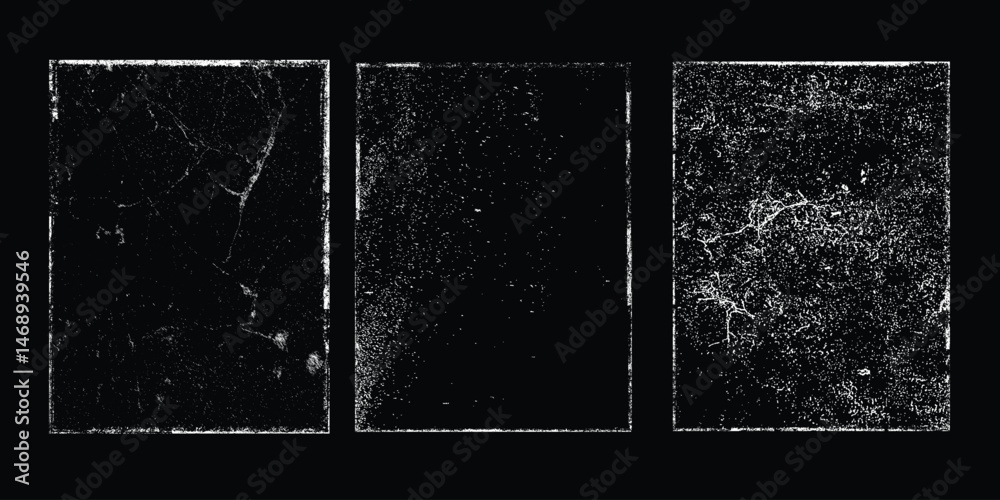 Poster grunge urban backgrounds set.texture vector.dust overlay distress grain ,simply place illustration o