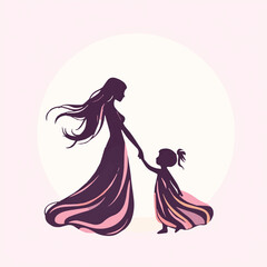 Mother's Day Special - Mother Child Love Relationship and Bonding - Silhouette