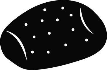baked potato icon vector illustration