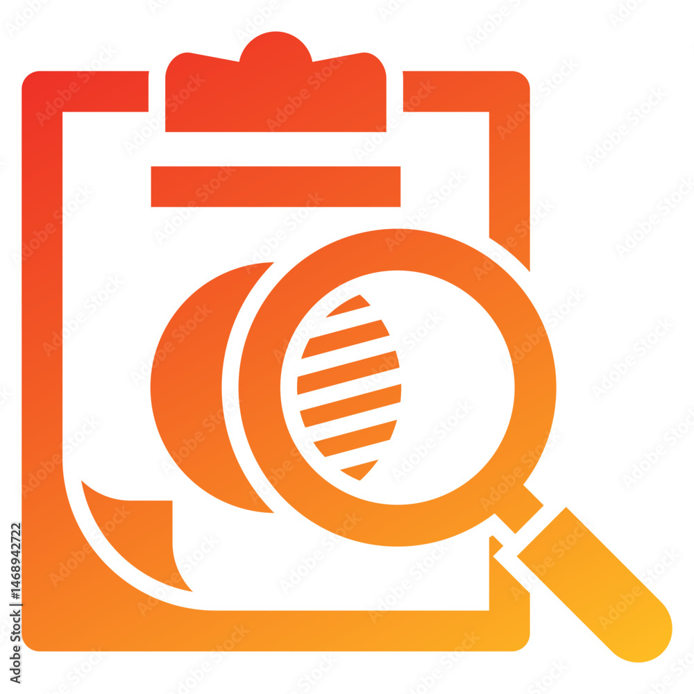 Poster transparency glyph gradient icon