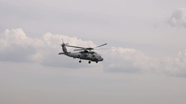 MH-60R Seahawk in Flight at Avalon Airshow
