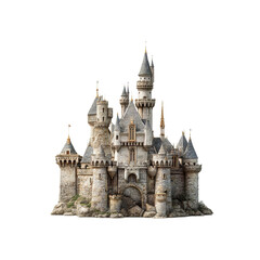 Majestic Fairytale Castle on a Rocky Hilltop