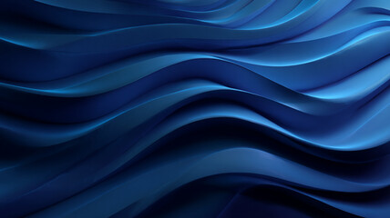 Obraz premium Abstract Dark Blue Wavy Background