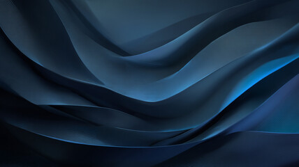 Fototapeta premium Abstract Dark Blue Wavy Background