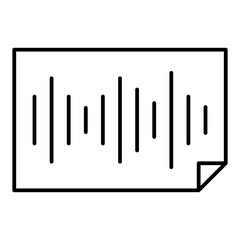 Voice Print line icon