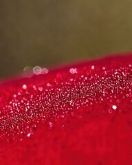 Sparkling Red Surface with Bokeh Effect for Elegant Background Design