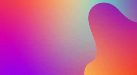 Fluid Gradient Mesh Blend of Vibrant Colors for Modern Abstract Backdrop