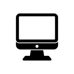 desktop computer icon vector illustration