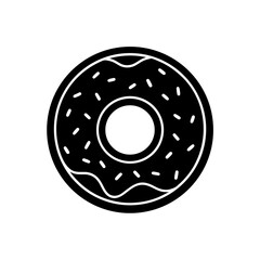 donut dessert icon vector illustration