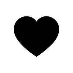 heart love silhouette icon vector illustration