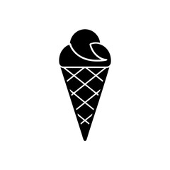 ice cream cone stencil icon beautiful elements