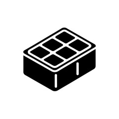 ice cube tray stencil icon beautiful elements