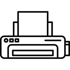 Printer Line Icon