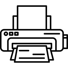 Printer Line Icon