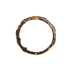 Glowing Volcanic Rock Circle Frame