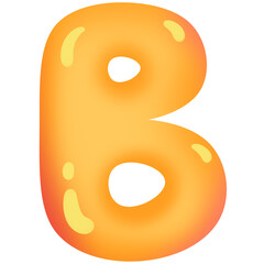 bubble letter B