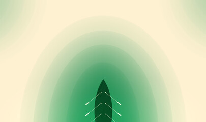 Dragon Boat Festival horizontal illustration abstract style dragon boat