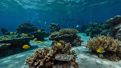 Obraz premium Underwater Fish Scene (Nature Style)