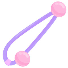 Cute Girly Hair Accessories Graphic Illustration