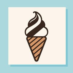 Ice cream vector illustration, summer food, icecream, gelato
