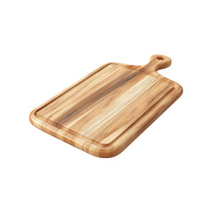 Fototapeta premium Rectangular Acacia Wood Cutting Board with Handle