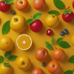 Naklejka premium fruits and berries