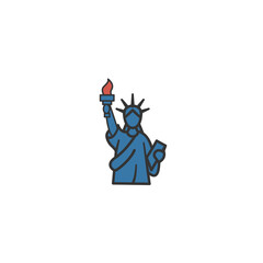 Statue of Liberty Icon – Symbol of American Freedom and Independence
