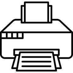 Printer Line Icon