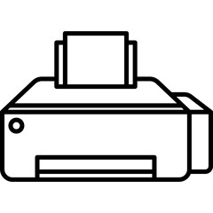 Printer Line Icon