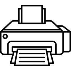 Printer Line Icon