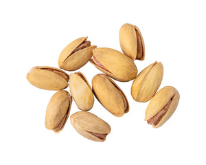 Pistachio nuts isolated on transparent background