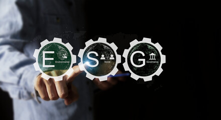 ESG icon for Environment Social and Governance