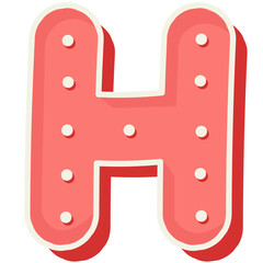 Pastel Colored Festival Font Graphic Illustration