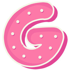 Pastel Colored Festival Font Graphic Illustration