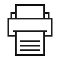 Outline Printer Icon