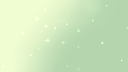 Soft Light Green Gradient Background with Floating Bokeh Glow Particles