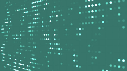 Green background with white circles