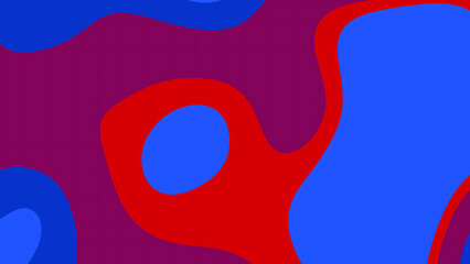 Abstract pattern of blue red and purple