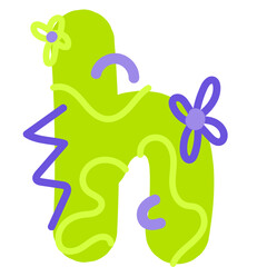 Fun Doodle Scribble Font Alphabet Graphic Illustration