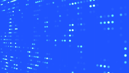 Blue Background with Glowing Light Particles in Digital Abstract Motion