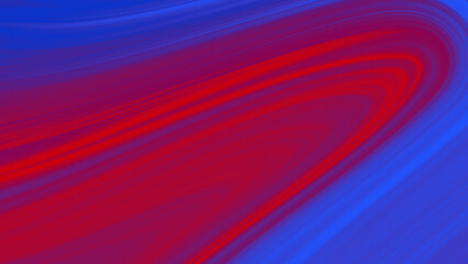 Red and Blue Curved Gradient Lines Abstract Dynamic Flow Background
