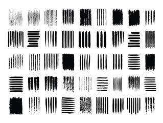 Brush stroke pattern of lines and shapes.