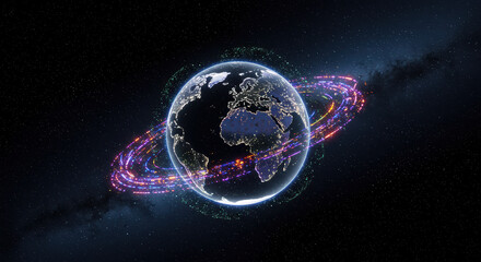 Digital earth in orbit visualization