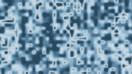 Light Blue Glowing Abstract Blurred Gradient Background With Organic Shapes