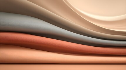 Textured Brown and Orange Silk Composition with Metallic Accents – Tactile Visual for Sustainable Wellness and Digital Fabric Trends